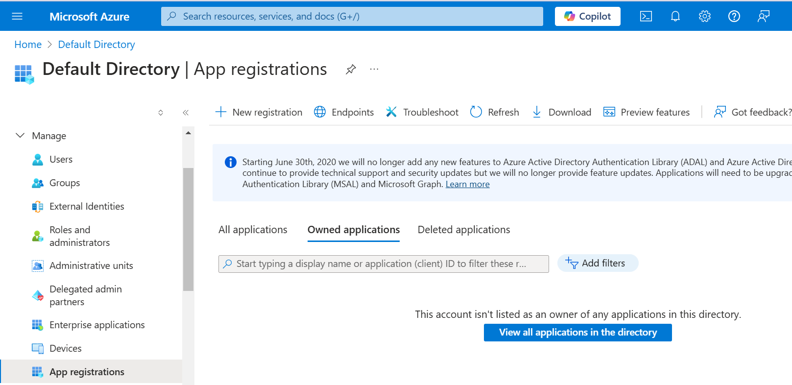 App registration